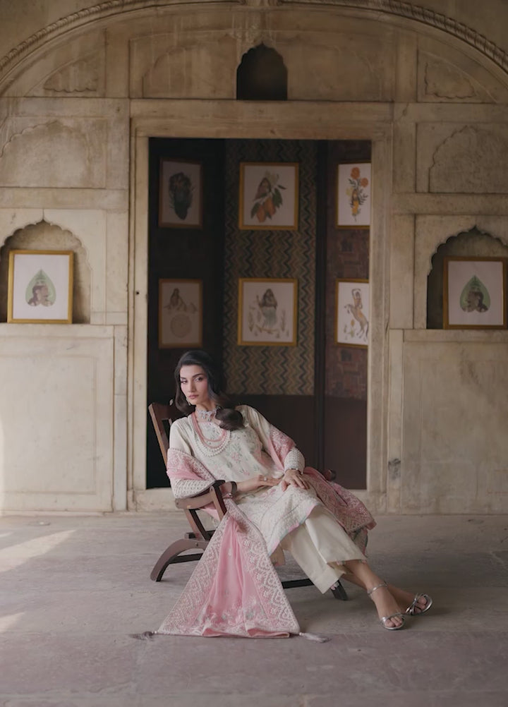 Gulaal Unstitched Embroidered Luxury Lawn 3 Piece Suit GL26USL NOIREA LL-12 - Festive Collection
