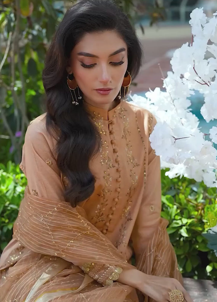 Jashn e Noor by Salitex Unstitched Embroidered 3 Piece Net SUNW7NO086 - Summer Collection