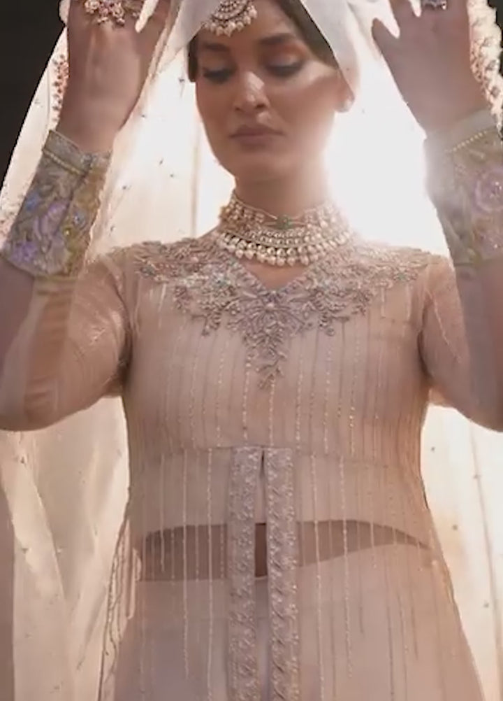 Jamnii Pret Embroidered Organza 3 Piece Suit Noor-E-Subha