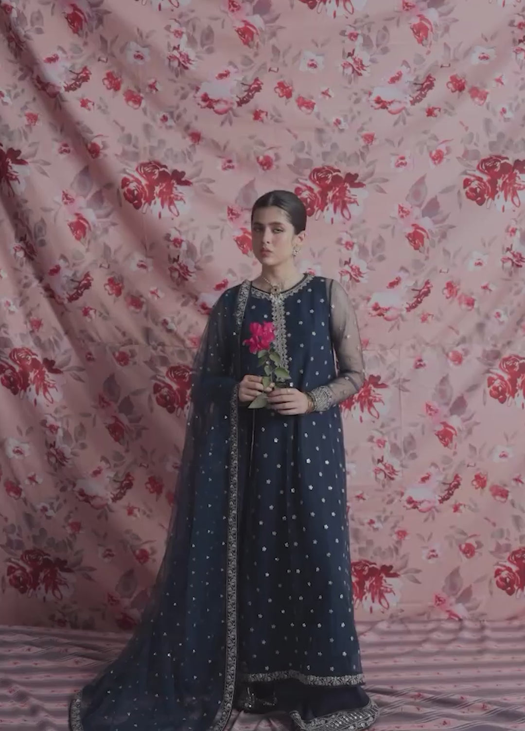Koel by Jahaan RTW Embroidered Net 3 Piece Suit Zoor Festive Collection