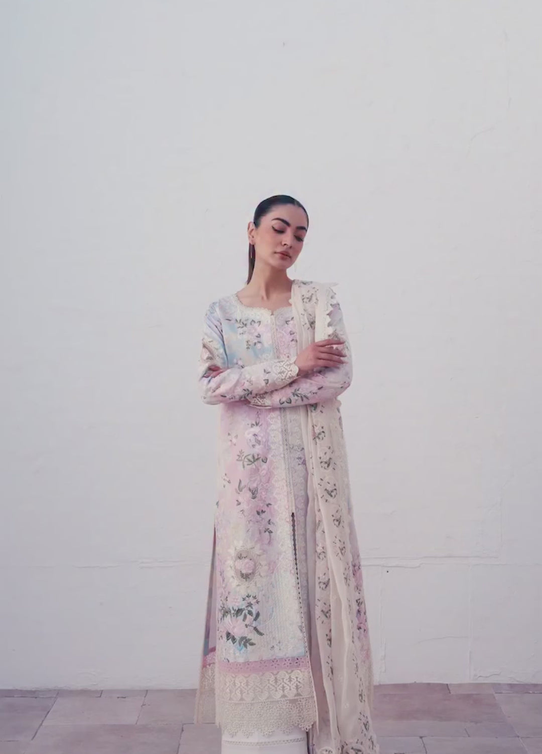 Sunspell by Afrozeh Unstitched Embroidered Lawn 3 Piece Suit AF26USL SOLITHÉ ZWU-0115-3PO - Festive Collection