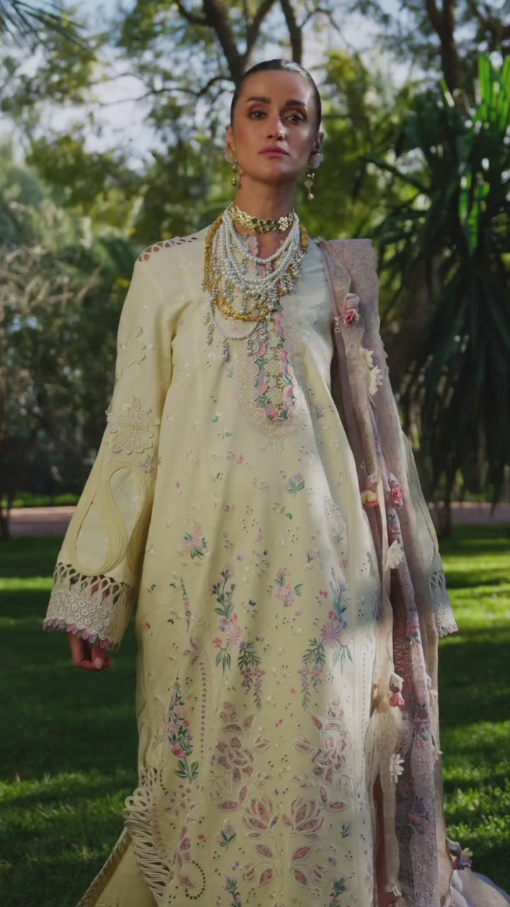 Reine by Republic Womenswear Unstitched Embroidered Luxury Lawn 3 Piece Suit RW26UTL D-07B - Eid Collection