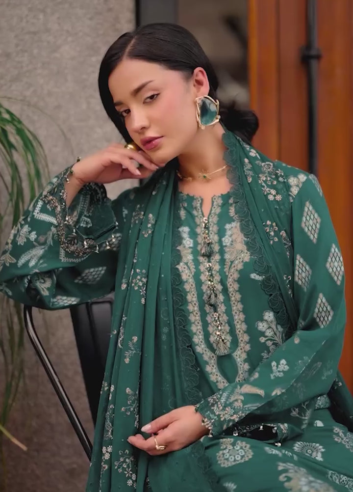 Maya by Nureh Unstitched Embroidered Jacquard 3 Piece Suit NU26UJM NJ-110 - Casual Collection