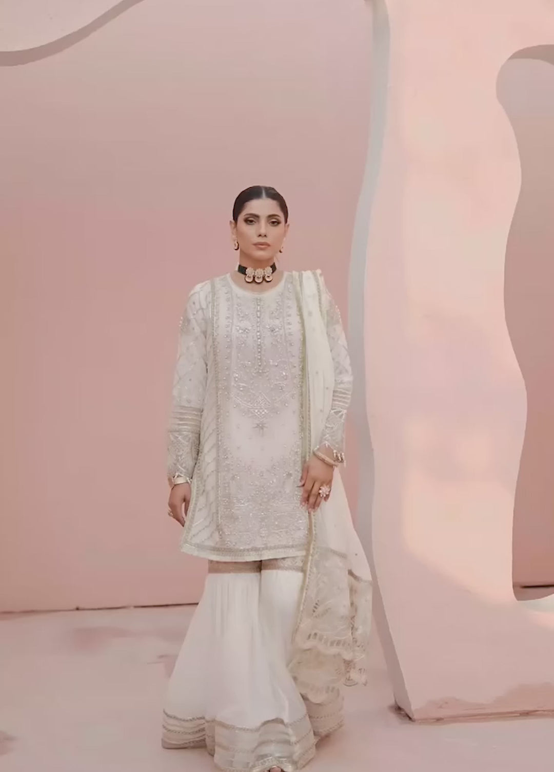 Diara Couture Pret Embroidered Chiffon 3 Piece Suit Yashma Pssg-01-04