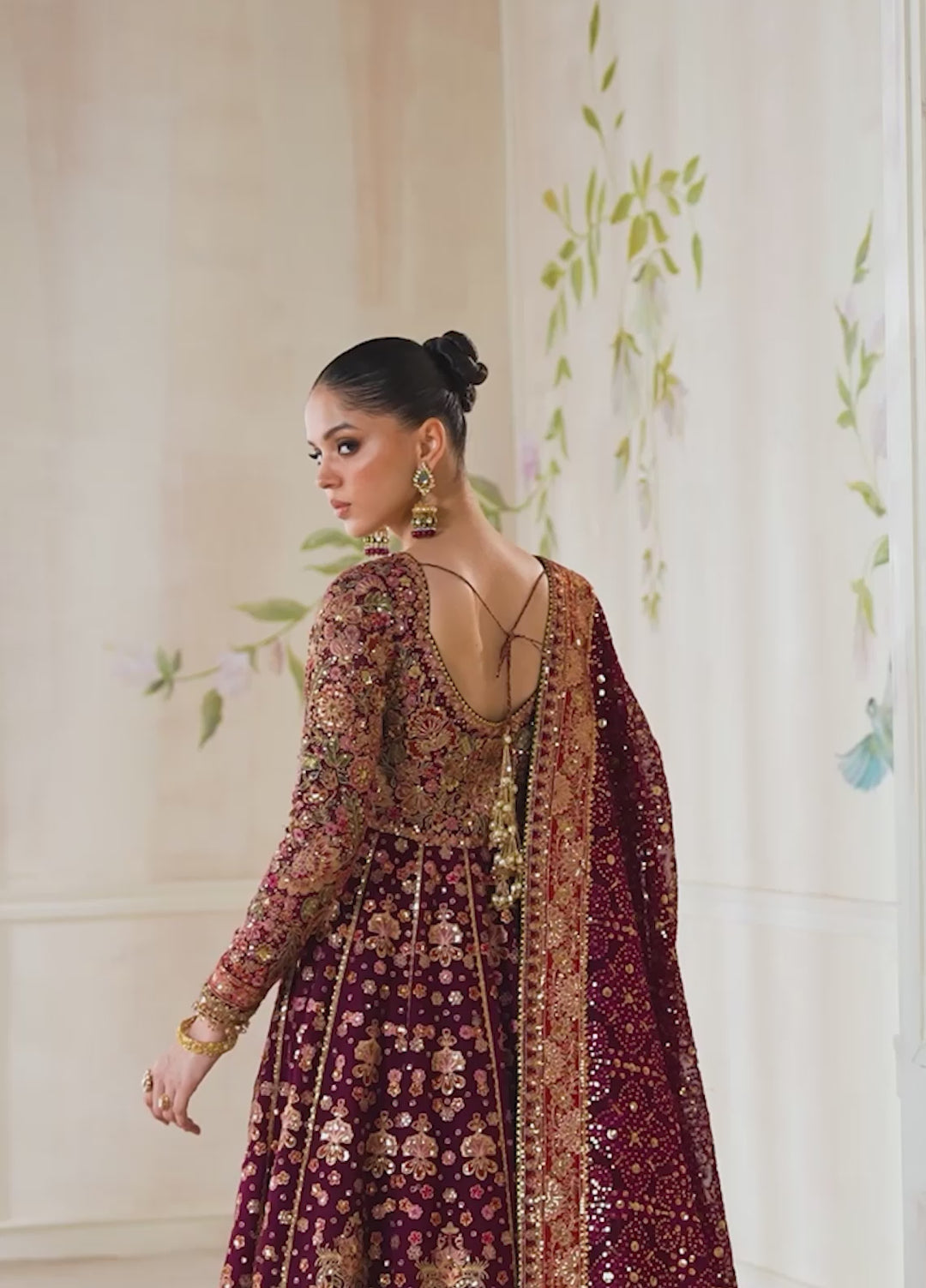 Chantelle by Baroque Unstitched Chiffon Embroidered Suits 3 Piece BQ25FC CH14-07 - Festive Collection