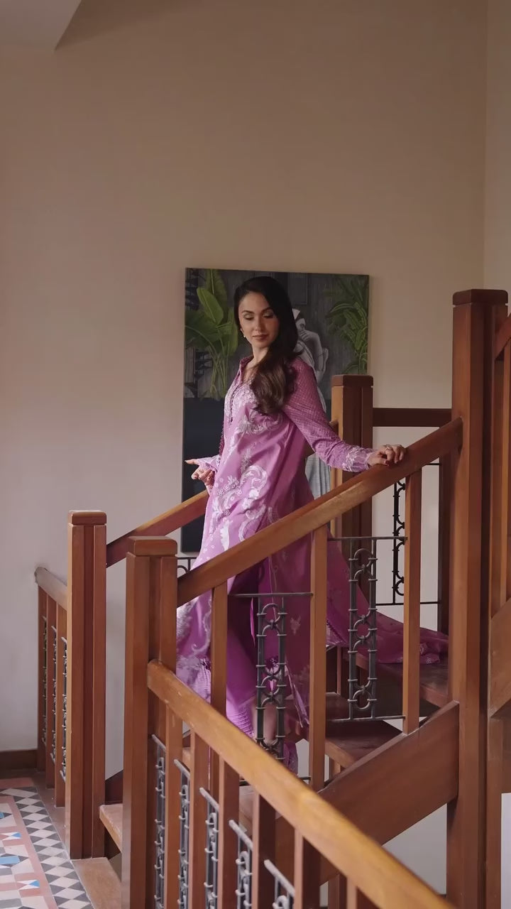 Astoria by Mushq Unstitched Embroidered Lawn 3 Piece Suit MQ26UAL 301-Arielle - Festive Collection