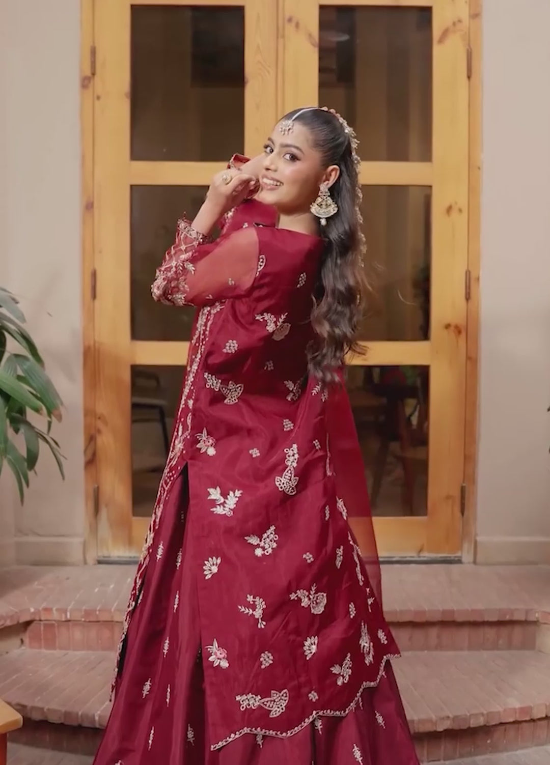 Zebtan Women Unstitched Embroidered Organza 3 Piece Suit MZ-04 Festive Collection