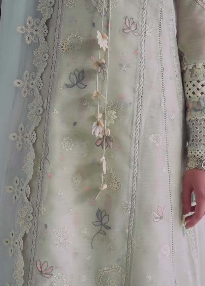 Qalamkar Unstitched Embroidered Lawn 3 Piece Suit QLK26ULF SABEL QFL-8 - Festive Collection