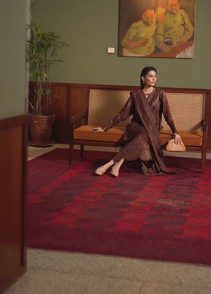Nureh Exclusive Unstitched Embroidered Marina 3 Piece Suit NU26UEM NE-279 - Festive Collection