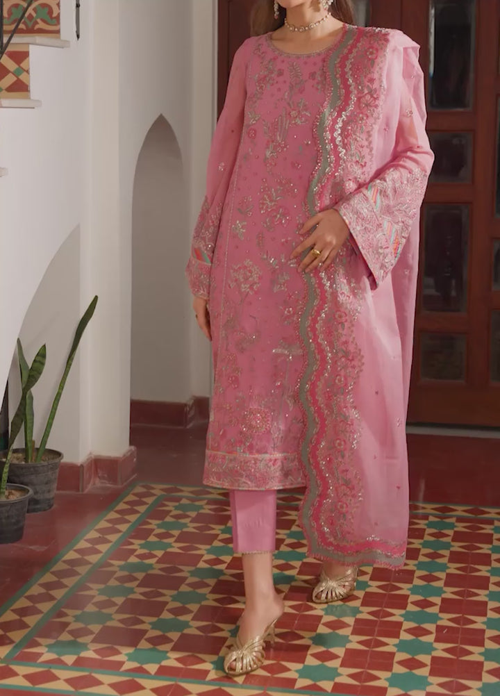 Nourah by Zarif Unstitched Embroidered Chiffon 3 Piece Suit ZR26UCN Nourah SHAYRA ZF/ZQH/SHAYRA 03 - Festive Collection