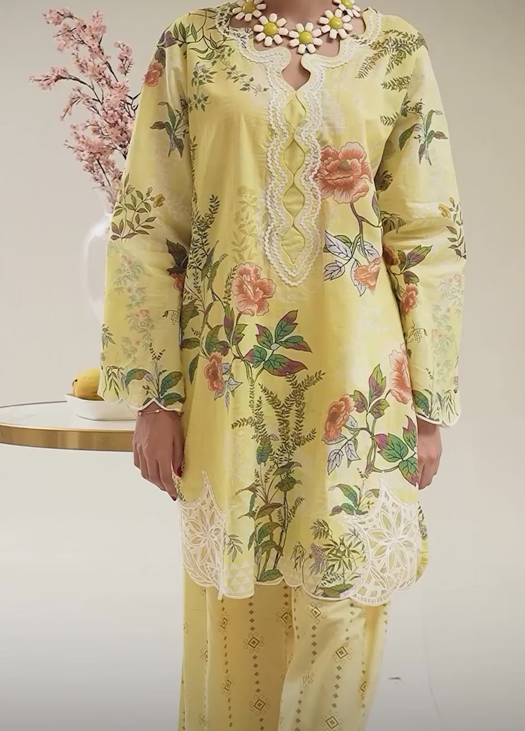 Riley Women RTW Embroidered Lawn 2 Piece Suit RL26RL Sunshine Bloom - Casual Collection