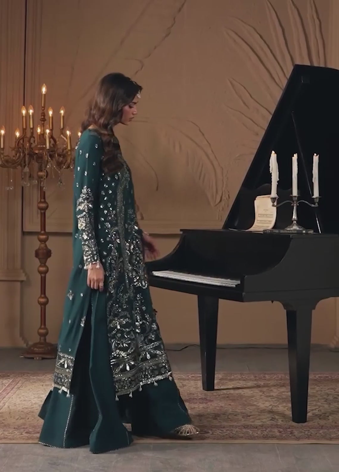 Celeste by Emaan Adeel Unstitched Embroidered Chiffon 3 Piece Suit EA26UCF Asteria - Festive Collection