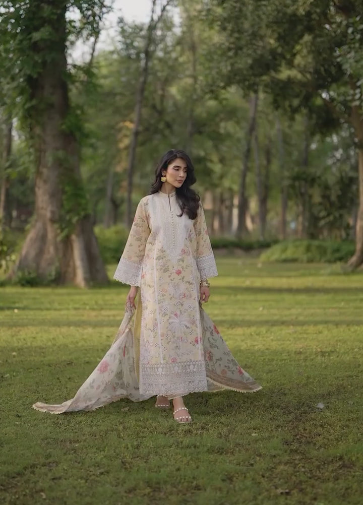 Zainab Chottani Unstitched Embroidered Lawn 3 Piece Suit ZC26ULE Dune 12 - Eid Collection