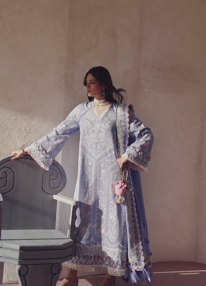 Suffuse Unstitched Embroidered Lawn 3 Piece Suit SSY26ULE Elani - Eid Collection