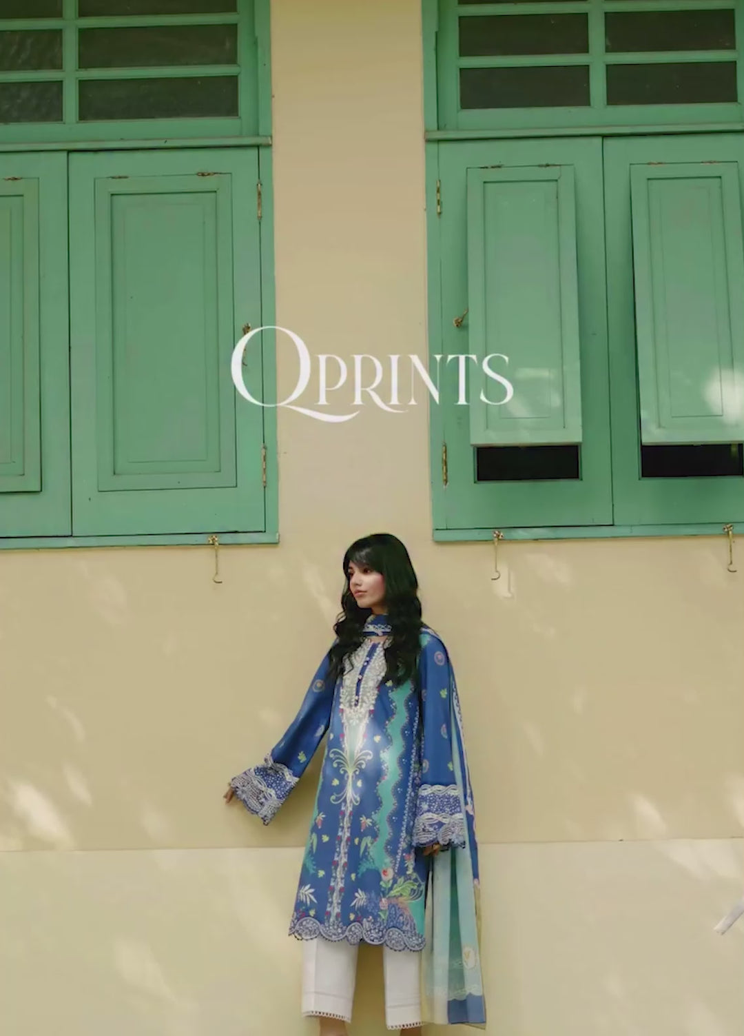 Q Prints by Qalamkar Unstitched Lawn Printed 3 Piece Suit QLK26QP Viona - Summer Collection