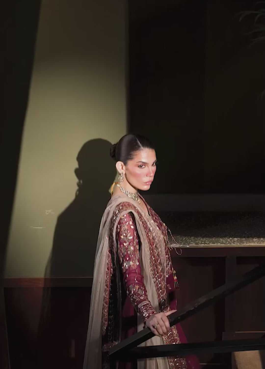 Elaya Luxury by Nureh Unstitched Chiffon Embroidered 3 Piece Suit NU26EL NEL-86 - Festive  Collection