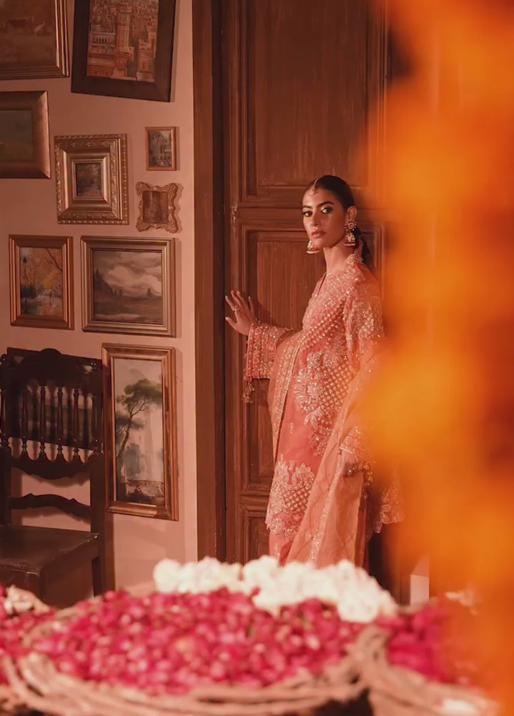 Push Pawan by Zarizaa Unstitched Embroidered Organza 3 Piece Suit TARANNUM Wedding Collection