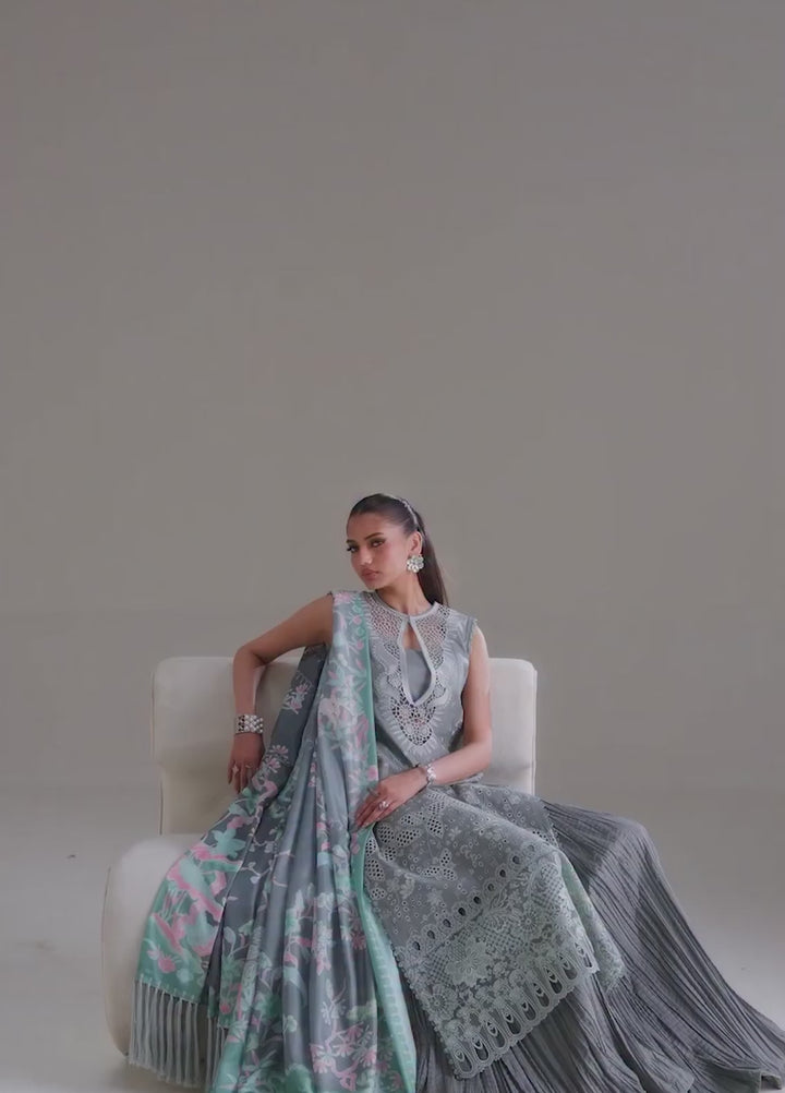 Amour by Bin Ilyas Unstitched Embroidered Lawn 3 Piece Suit BI26ULA 181A - Festive Collection