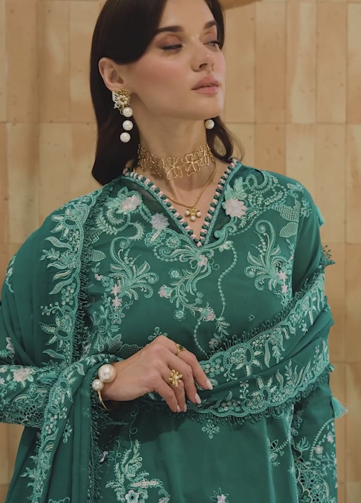 Qalamkar Chikankari Unstitched Embroidered Lawn 3 Piece Suit QLK26UCL CM-07 Rogue - Summer Collection