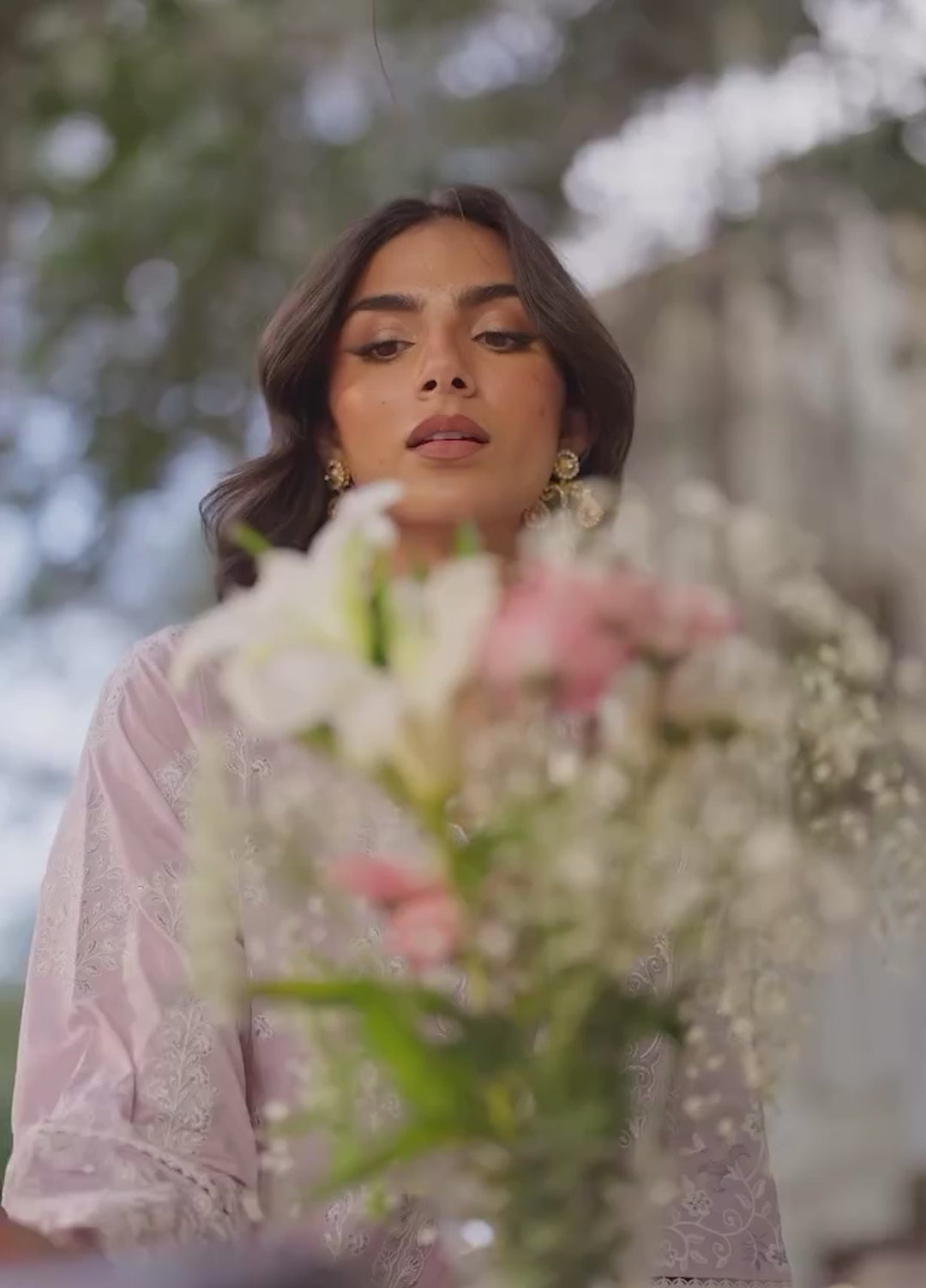Sahar Unstitched Chikankari Lawn Lilac Twilight 3 Piece Suit CK-26-V2-08 - Summer Collection