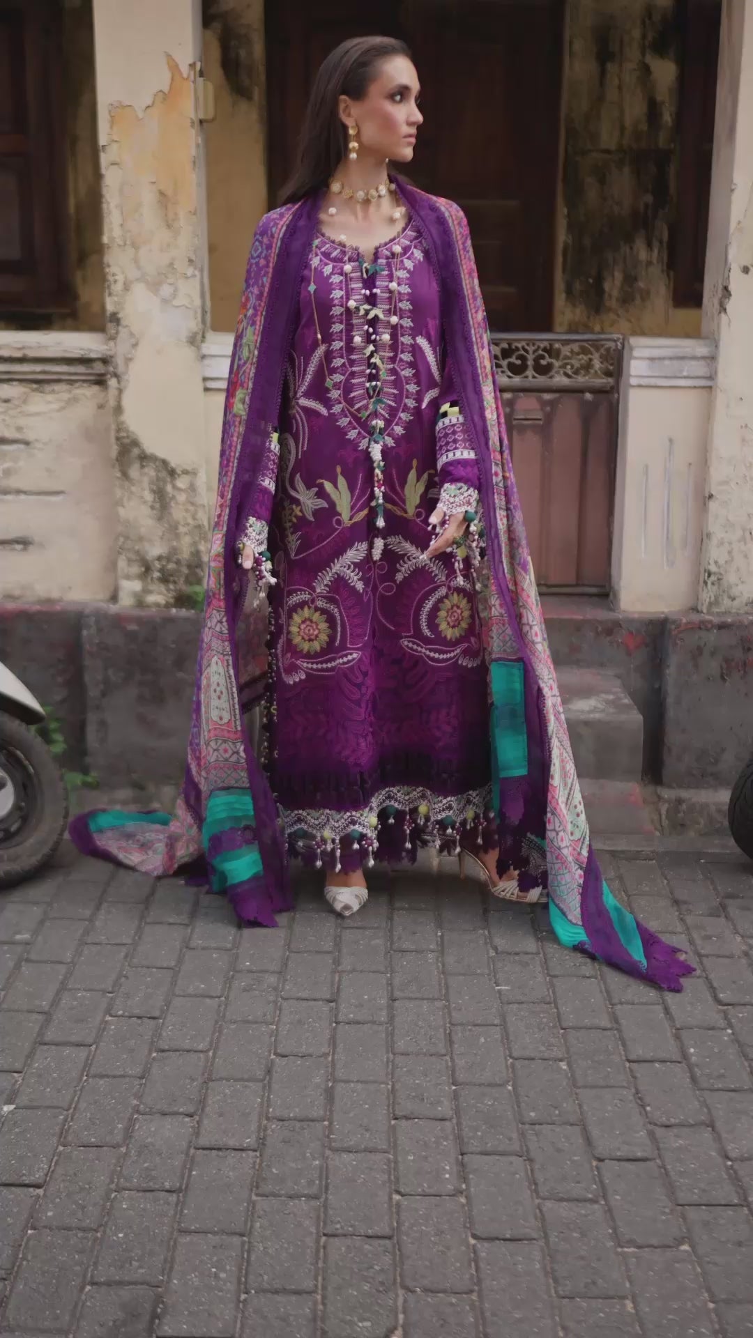 Neroli By Annus Abrar Unstitched Embroidered Lawn 3 Piece Suit ABR26UNL 08 Zoila - Festive Collection