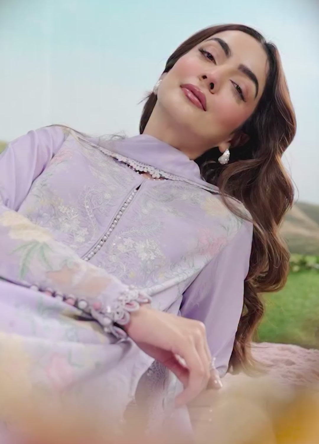 M Basics by Maria B Unstitched Embroidered Lawn 3 Piece Suit MB26SSEL MB-CUSV14-11B - Eid Collection