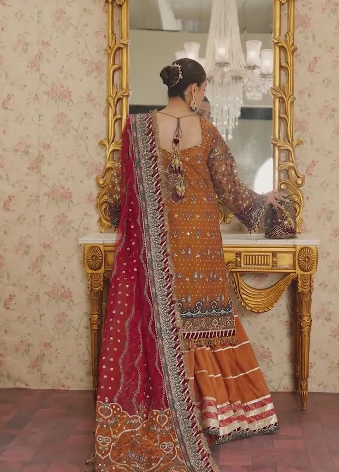 Chantelle by Baroque Unstitched Embroidered Net 3 Piece Suit BQ26UFC V13-D01 - Festive Collection