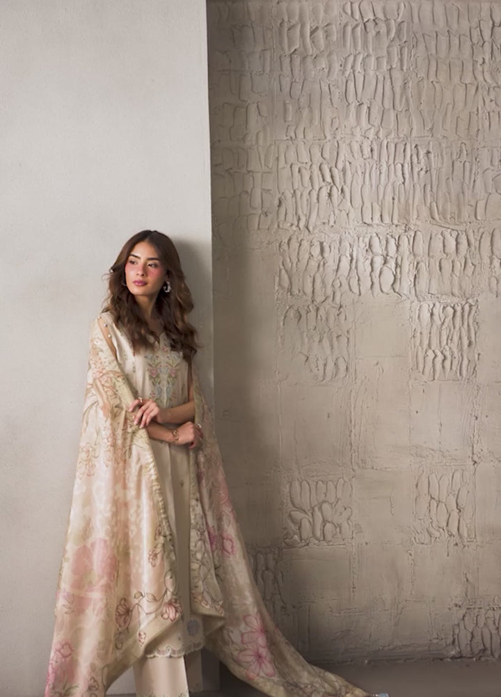 Selure by Seran Women Unstitched Embroidered Lawn 3 Piece Suit SN26ULS Eloise D-10 - Casual Collection