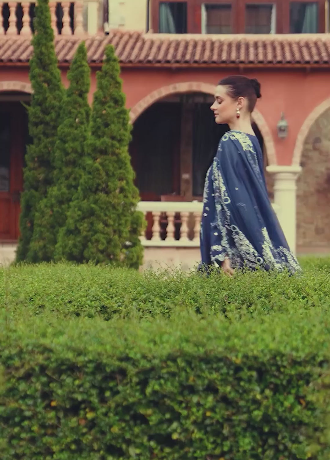 Cross Stitch Unstitched Embroidered Lawn 3 Piece Suit CS26ULE Midnight Aura - Eid Collection