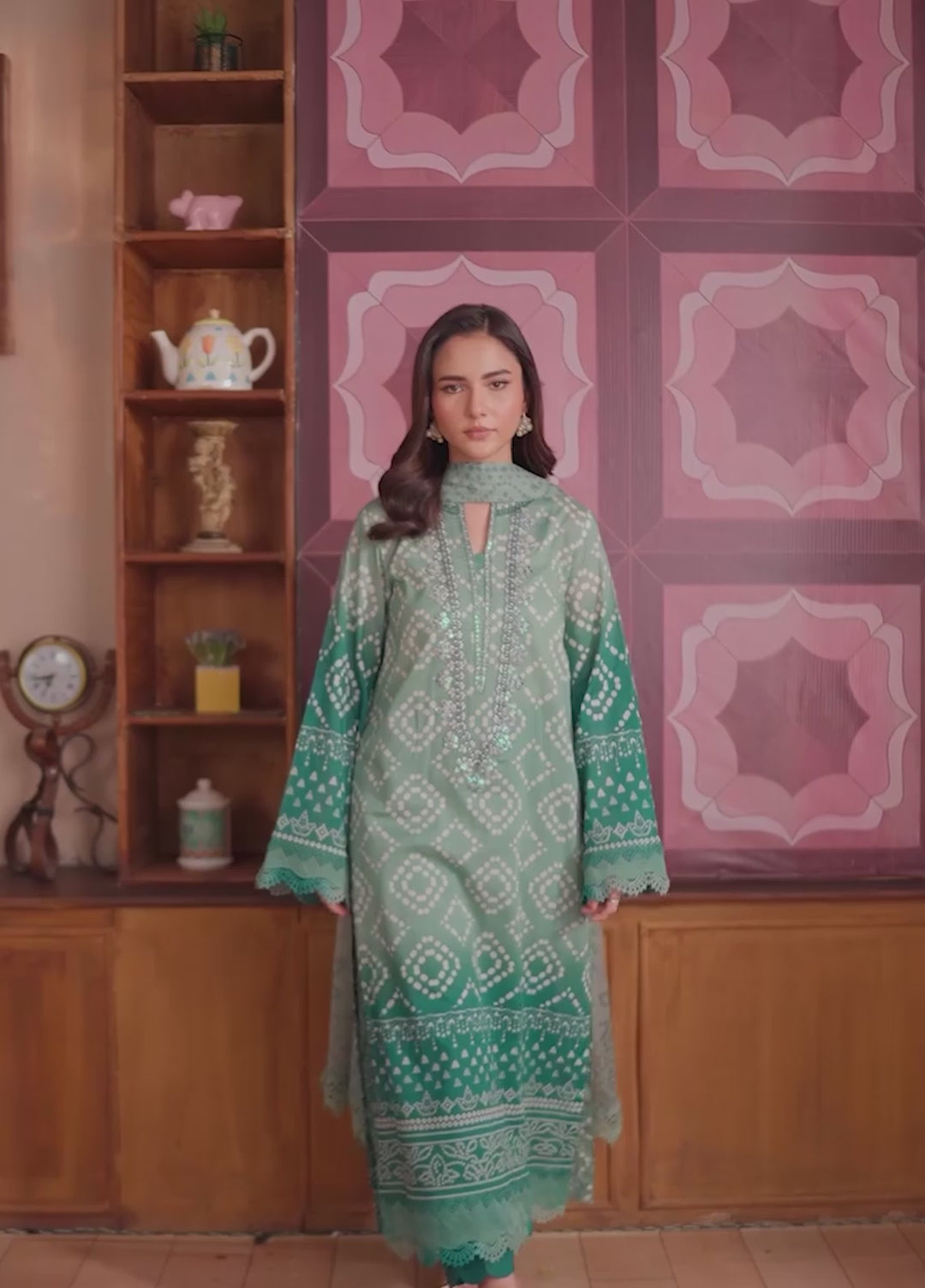 Chunri by Daria Unstitched Embroidered Lawn 3 Piece Suit DC26UCL DA-107 - Casual Collection