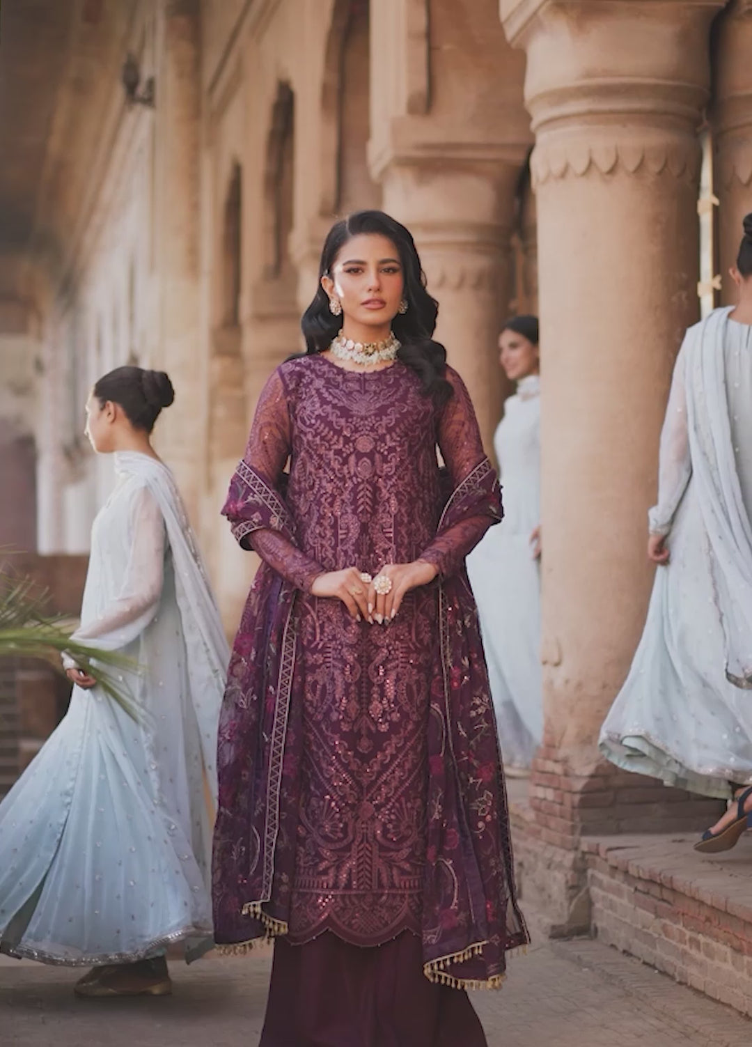 Shehnai by Zarif Embroidered Net Suit Unstitched 3 Piece ZR25UF ZS-10 Semria - Formals Collection