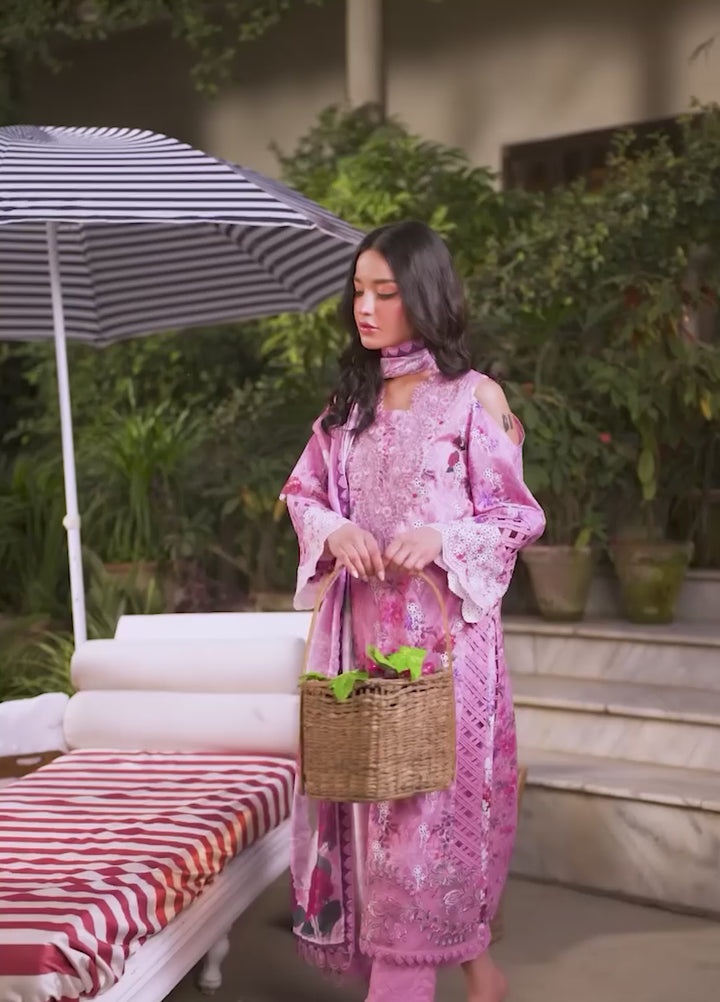 Gulkari by Asifa and Nabeel Chikankari Lawn Suit Unstitched 3 Piece AN25G GKL-10 Dawn Petals - Summer Collection