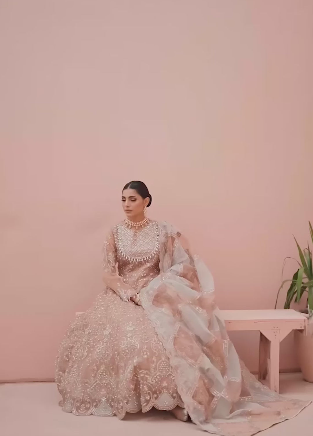 Diara Couture Pret Embroidered Organza 3 Piece Suit Shahbanu Df-13