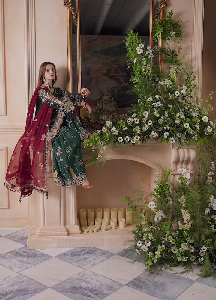 Zebtan Women Unstitched Embroidered Chiffon 3 Piece Suit ZC-01 Festive Collection