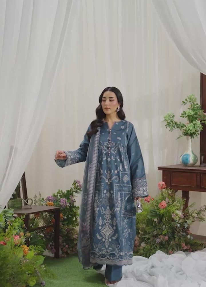 Zync by Florent Unstitched Embroidered Lawn 3 Piece Suit FL26ULZ FZ-7A - Summer Collection