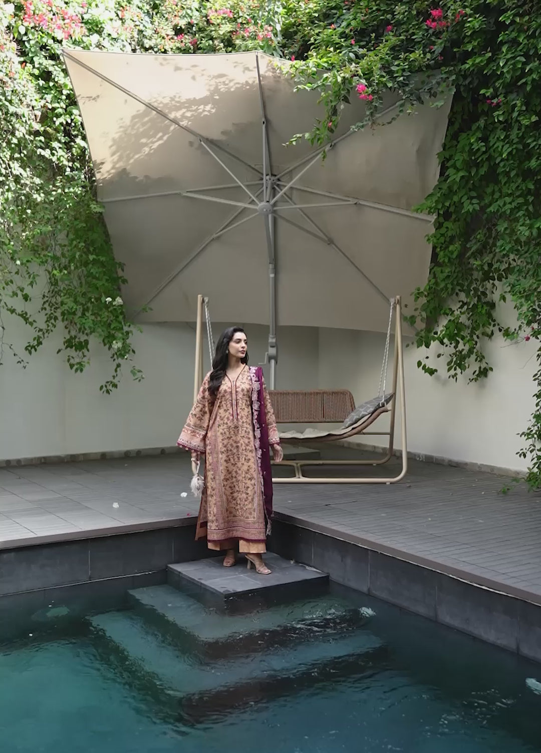 Virelle by Sahane Unstitched Printed Lawn 3 Piece Suit CG50001 Wildflower - Casual Collection