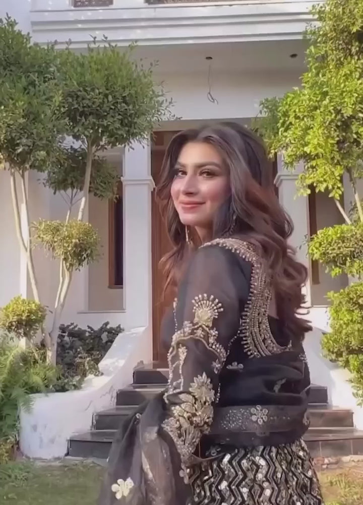 Maria Osama Khan Luxury Pret  Chiffon 3 Piece Dress MOK23SSF RAQS