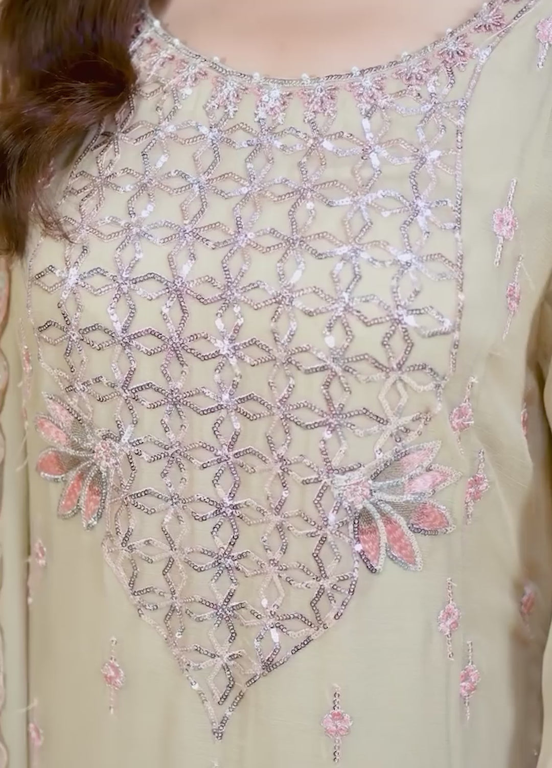 Daastan Raum by Sarb Unstitched Embroidered Chiffon 3 Piece Suit RS26UCD DCL-03 - Festive Collection