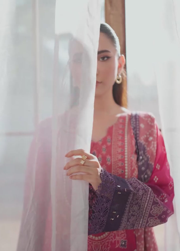 Chunri by Daria Unstitched Embroidered Lawn 3 Piece Suit DC26UCL DA-110 - Casual Collection
