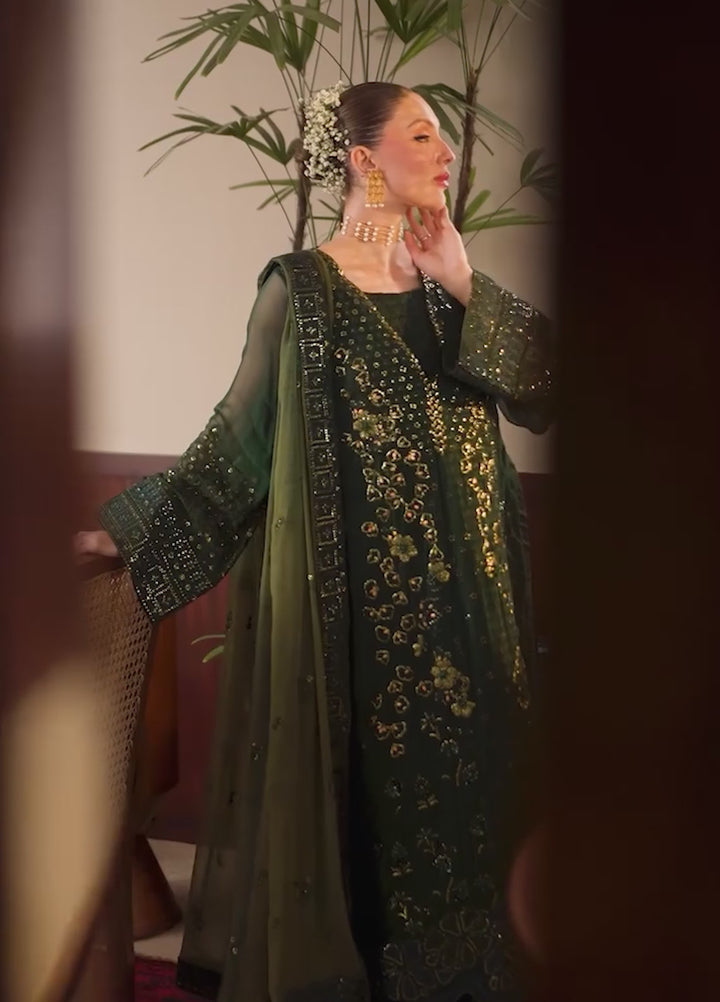 Elaya by Nureh Unstitched Embroidered Chiffon 4 Piece Suit NU26UEF NEL-93 - Festive Collection