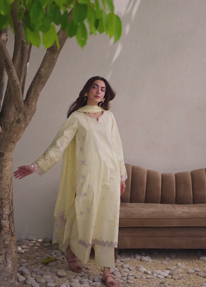 Eclat Premium by Seran Unstitched Embroidered Lawn 3 Piece Suit SN26ULE Lumea D-05 - Summer Collection
