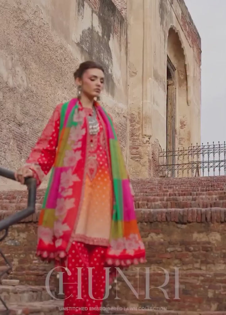 Chunri by Charizma Unstitched Embroidered Lawn 3 Piece Suit CHR26UCL CHN6-06 - Summer Collection