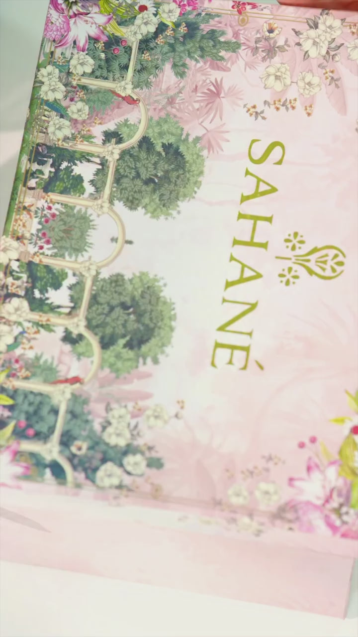 Haye Dil by Sahane Pret Embroidered Raw Silk 3 Piece Suit CT 29003 Glow of Eternity - Festive Collection