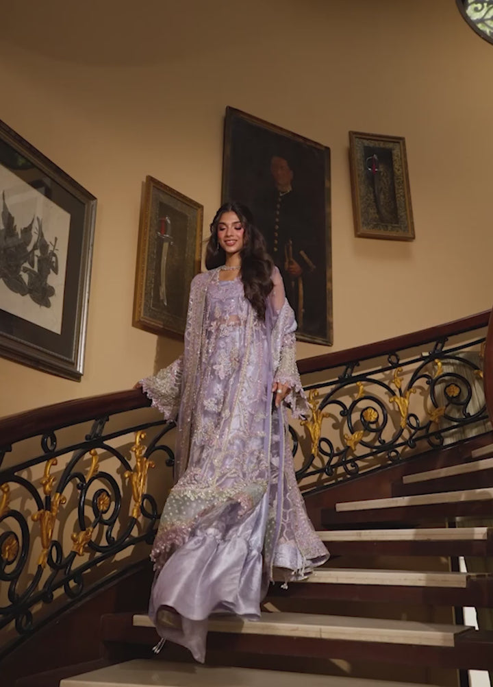 Darling by Mushq Unstitched Embroidered Net 4 Piece Suits MU25DW Simran - Wedding Collection