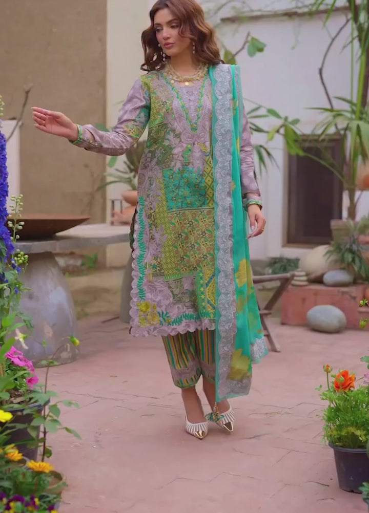 Andaaz by Charizma Unstitched Embroidered Lawn 3 Piece Suit CHR26UAL CAD6-06 - Summer Collection