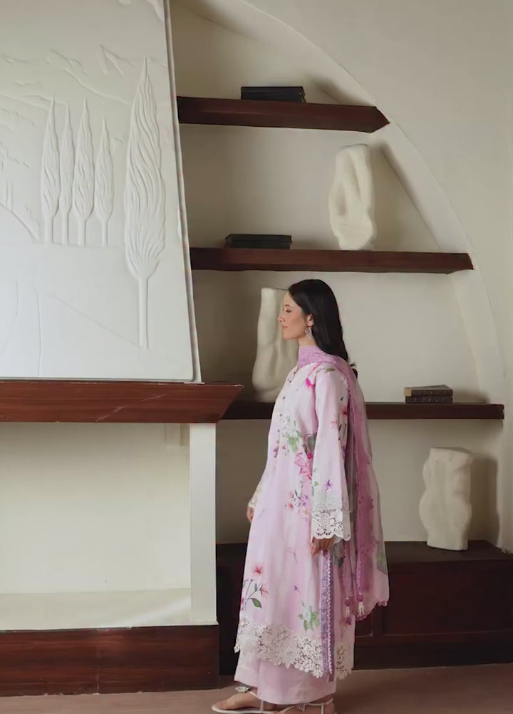 Sunlit Tales by Roheenaz Unstitched Embroidered Lawn 3 Piece Suit RN26ULS Dandelion dream RUNSS260703 - Lawn Collection