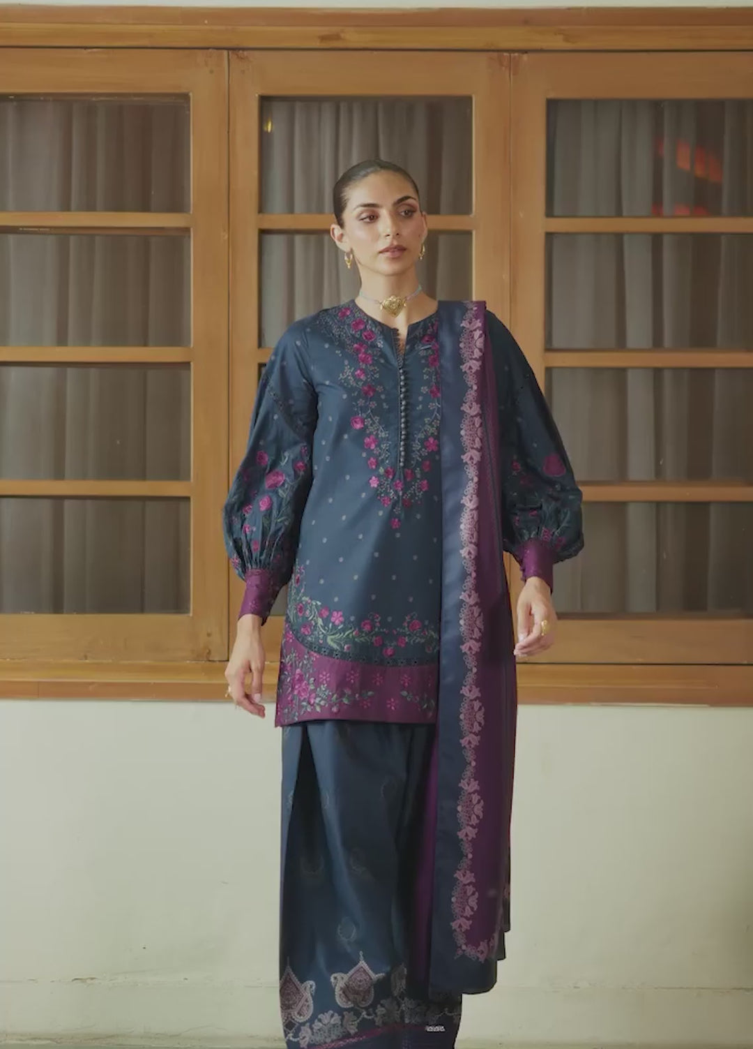 Pre Fall by Iznik Unstitched Embroidered Viscose Linen 3 Piece Suit IZ26UPVC IPF-26 - Casual Collection