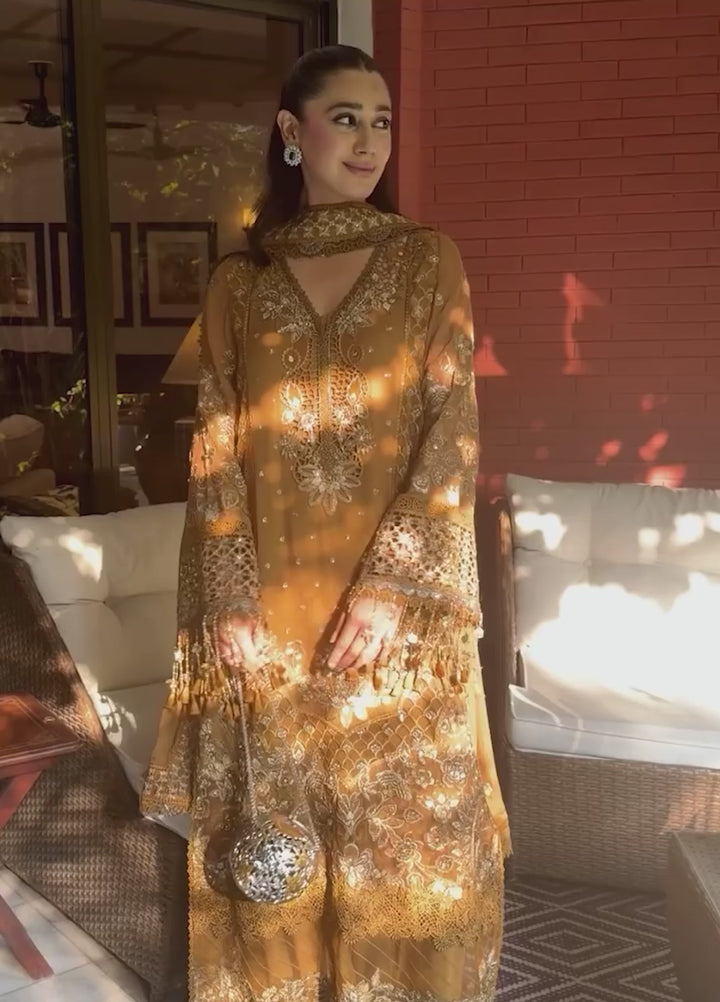 Lumiere by Saira Rizwan Unstitched Embroidered Bamber Chiffon 3 Piece Suit SR26ULF Leonara SRL26-06 - Festive Collection
