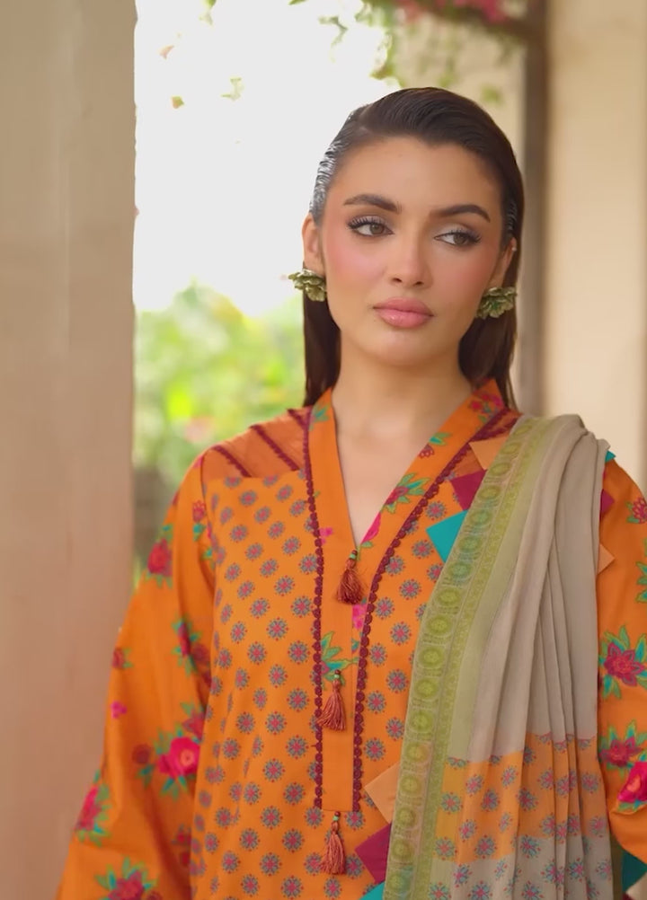 C Prints by Charizma Unstitched Printed Lawn 3 Piece Suit CHR26UCP CP6-01 - Summer Collection