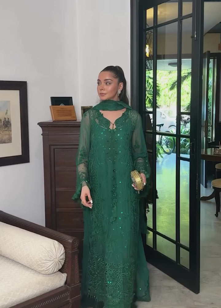 Lumiere by Saira Rizwan Unstitched Embroidered Bamber Chiffon 3 Piece Suit SR26ULF Poise SRL26-03 - Festive Collection